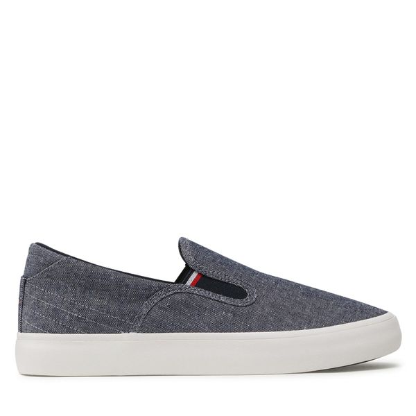 Tommy Hilfiger Гуменки Tommy Hilfiger Th Hi Vulc Core Low Slip On FM0FM04734 Тъмносин