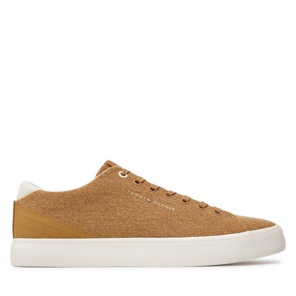 Tommy Hilfiger Гуменки Tommy Hilfiger Th Hi Vulc Low Summer Cvs FM0FM05056 Каки