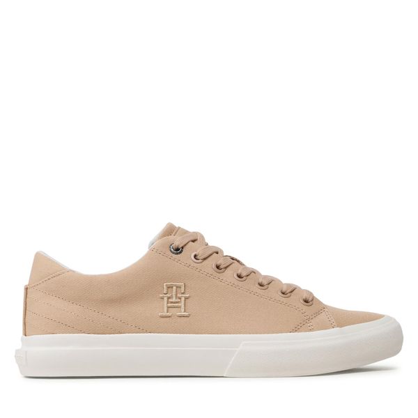 Tommy Hilfiger Гуменки Tommy Hilfiger Th Hi Vulc Street Low Veg Dyes FM0FM04688 Кафяв