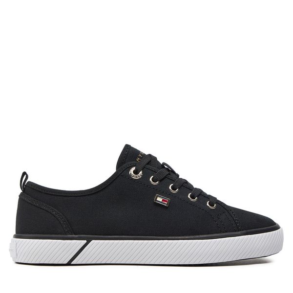 Tommy Hilfiger Гуменки Tommy Hilfiger Vulc Canvas Sneaker FW0FW08063 Черен