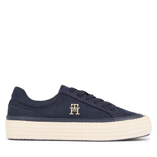 Tommy Hilfiger Гуменки Tommy Hilfiger Vulc Sneaker Linnen FW0FW07673 Тъмносин