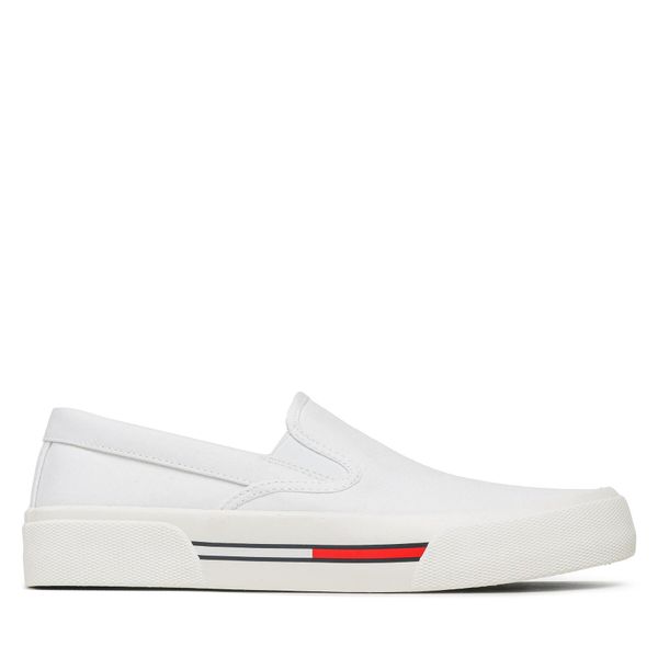 Tommy Jeans Гуменки Tommy Jeans Slip On Canvas Color EM0EM01156 Бял