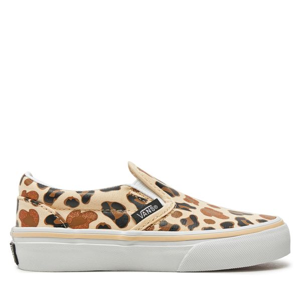 Vans Гуменки Vans Classic Slip-On Glitter VN000CYGBF21 Бежов