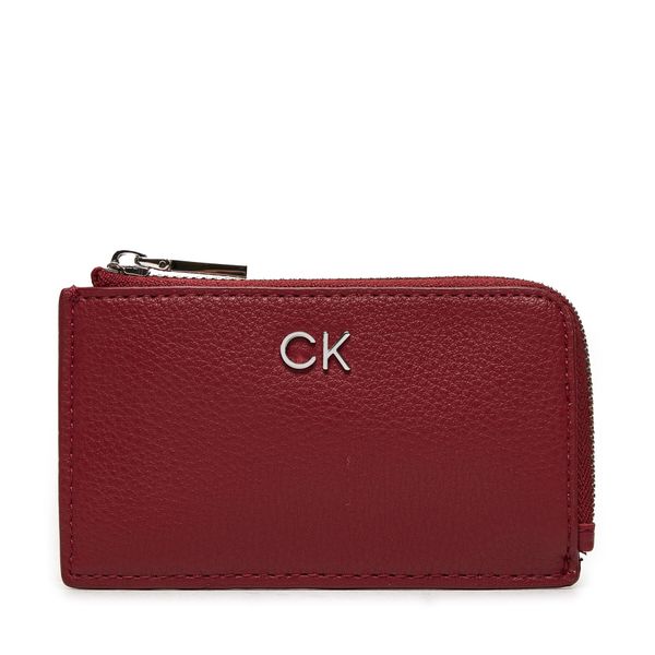 Calvin Klein Калъф за кредитни карти Calvin Klein Ck Daily Zip Cardholder W/Chain K60K612281 Червен
