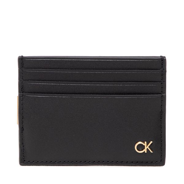 Calvin Klein Калъф за кредитни карти Calvin Klein Ck Icon Cc Holder W/Clip K50K509625 BLK