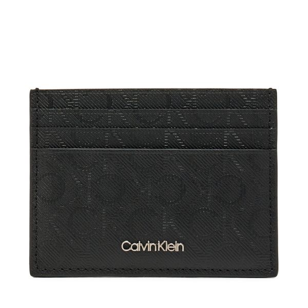 Calvin Klein Калъф за кредитни карти Calvin Klein Ck Must Mono Cardholder 6cc K50K512701 Черен