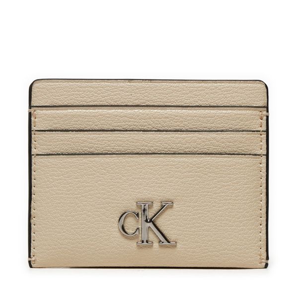 Calvin Klein Jeans Калъф за кредитни карти Calvin Klein Jeans Minimal Monogram K60K612746 Екрю