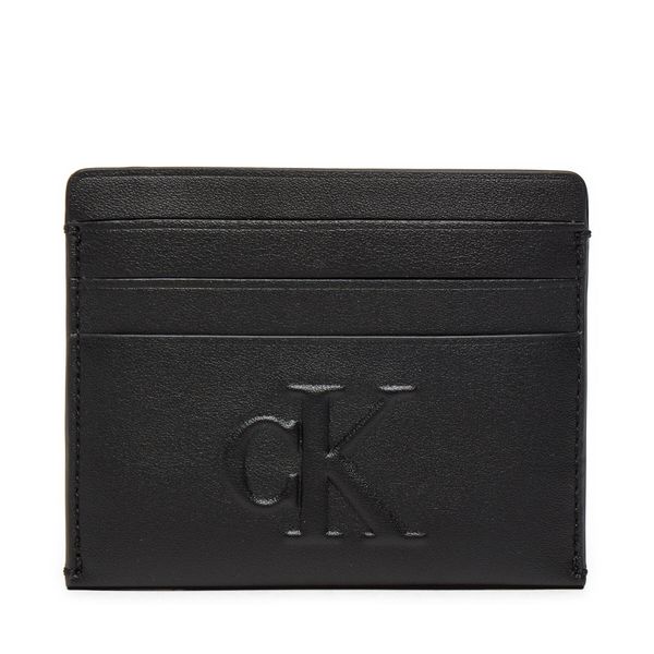 Calvin Klein Jeans Калъф за кредитни карти Calvin Klein Jeans Sculpted Cardcase K60K612747 Черен