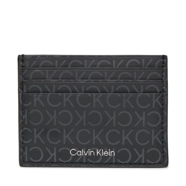 Calvin Klein Калъф за кредитни карти Calvin Klein Rubberized Cardholder 6Cc K50K511256 Uv Mono Black 0GL