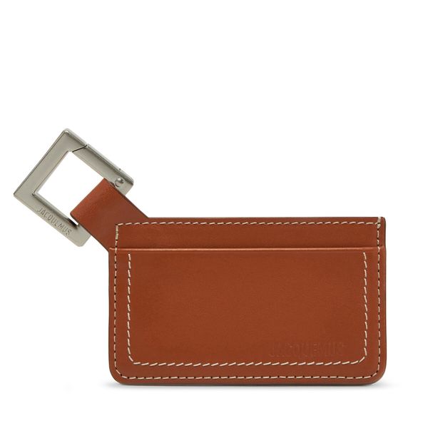 JACQUEMUS Калъф за кредитни карти JACQUEMUS 24E245SL125 Кафяв