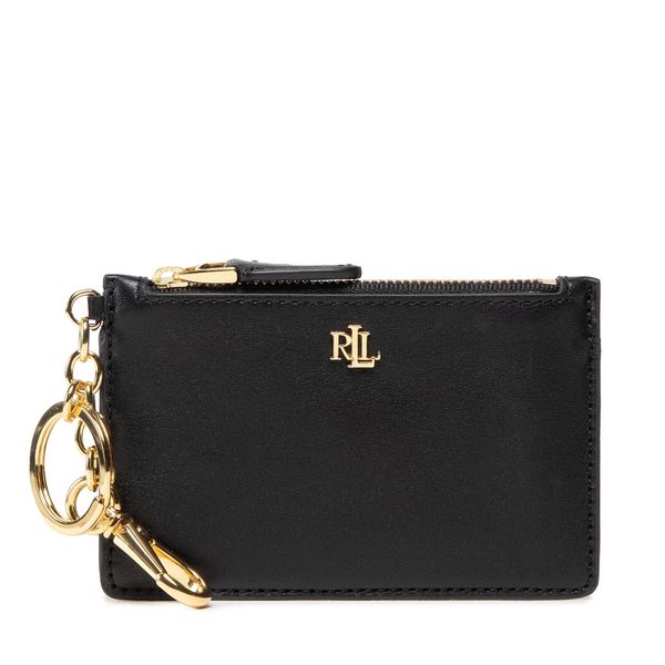 LAUREN RALPH LAUREN Калъф за кредитни карти Lauren Ralph Lauren Zip Card Cas 432876731002 Черен