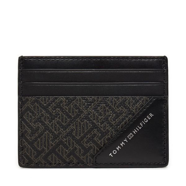 Tommy Hilfiger Калъф за кредитни карти Tommy Hilfiger Monogram AM0AM12786 Черен