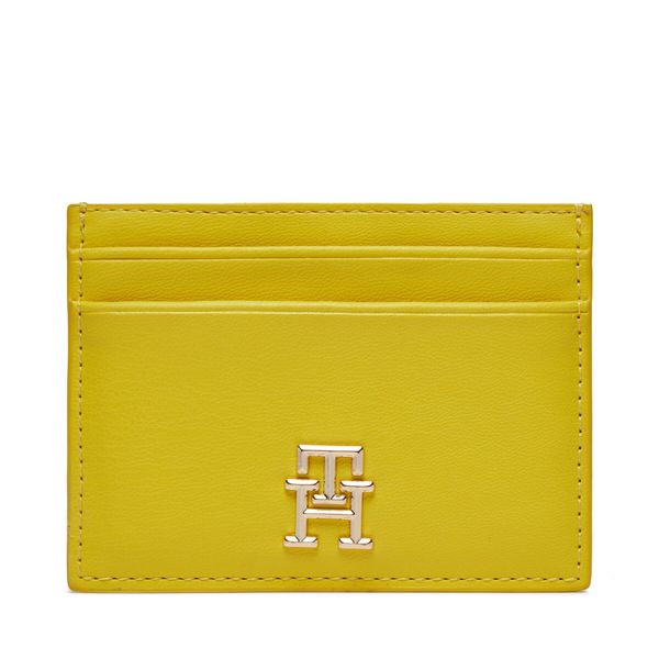 Tommy Hilfiger Калъф за кредитни карти Tommy Hilfiger Th Central Cc And Coin Valley Yellow ZH3