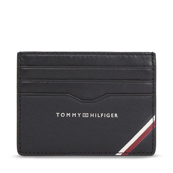Tommy Hilfiger Калъф за кредитни карти Tommy Hilfiger Th Central Cc Holder AM0AM11583 Black BDS