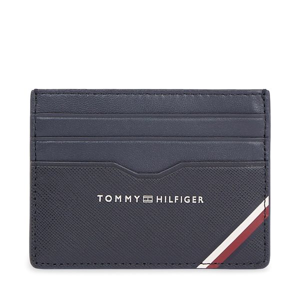 Tommy Hilfiger Калъф за кредитни карти Tommy Hilfiger Th Central Cc Holder AM0AM11583 Space Blue DW6