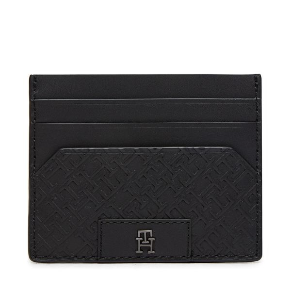 Tommy Hilfiger Калъф за кредитни карти Tommy Hilfiger Th Monogram Cc Holder AM0AM12169 Black BDS