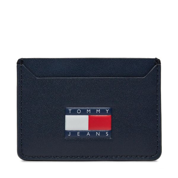 Tommy Jeans Калъф за кредитни карти Tommy Jeans Tjm Heritage Leather Cc Holder AM0AM12085 Dark Night Navy C1G