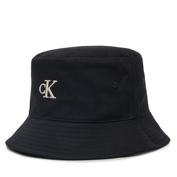 Calvin Klein Jeans Капела Calvin Klein Jeans Embroidered Monogram Bucket Hat LV04K5020G Черен