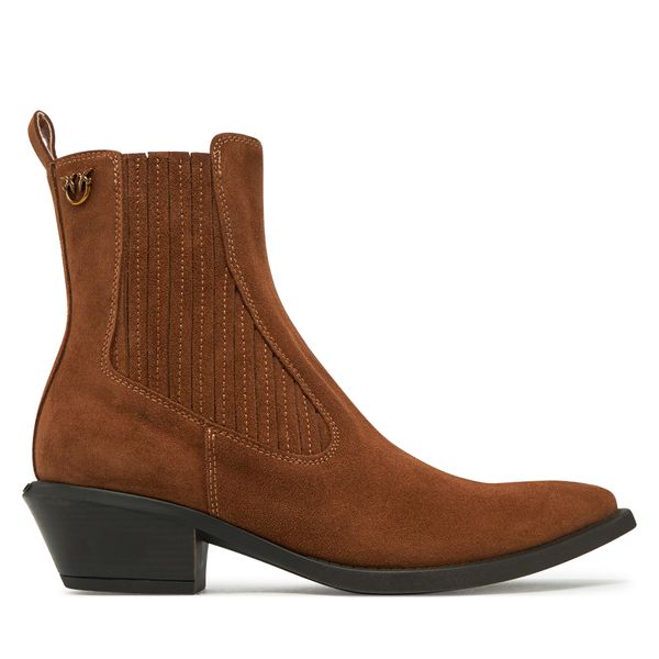 PINKO Каубойски обувки PINKO Tex 14 SD0345P002 Кафяв