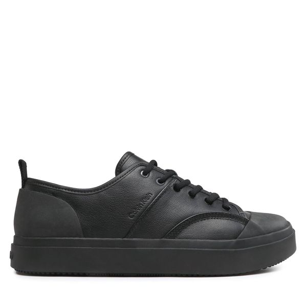 Calvin Klein Кецове Calvin Klein Low Top Lace Up Lth HM0HM01045 Черен