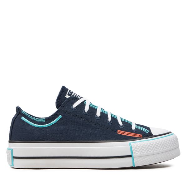 Converse Кецове Converse Chuck Taylor All Star Lift Platform Color Pop A07597C Черен