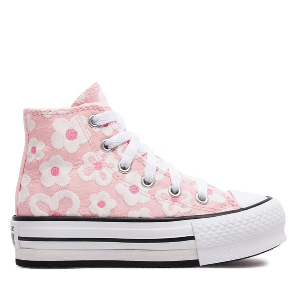 Converse Кецове Converse Chuck Taylor All Star Lift Platform Floral Embroidery A06325C Donut Glaze/Oops Pink/White