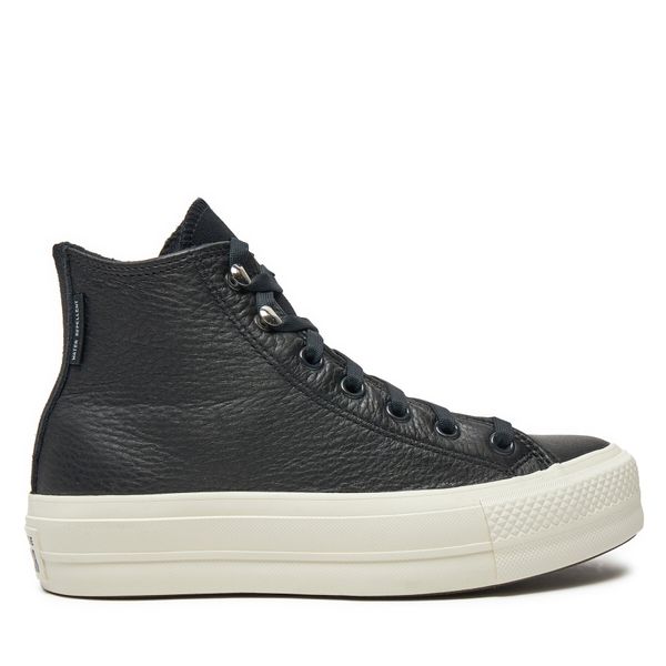 Converse Кецове Converse Chuck Taylor All Star Lift Platform Water Repellent Leather A08312C Черен