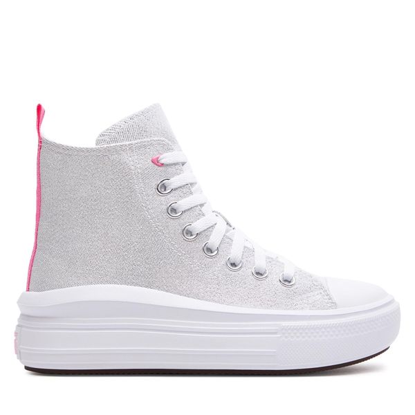 Converse Кецове Converse Chuck Taylor All Star Move Platform Sparkle A06332C White/Oops Pink/White