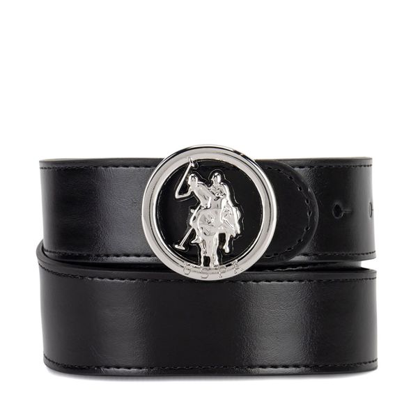 U.S. Polo Assn. Колан U.S. Polo Assn. AIUXT2567WAJ Черен