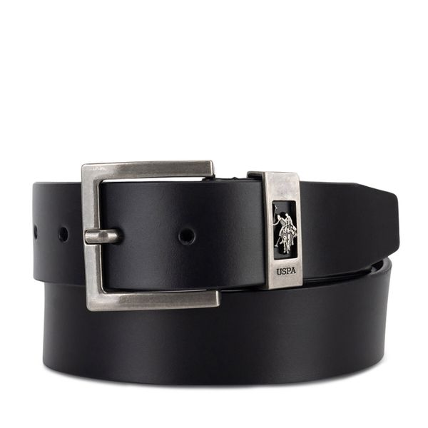 U.S. Polo Assn. Колан U.S. Polo Assn. WEUXT2521MHA Черен