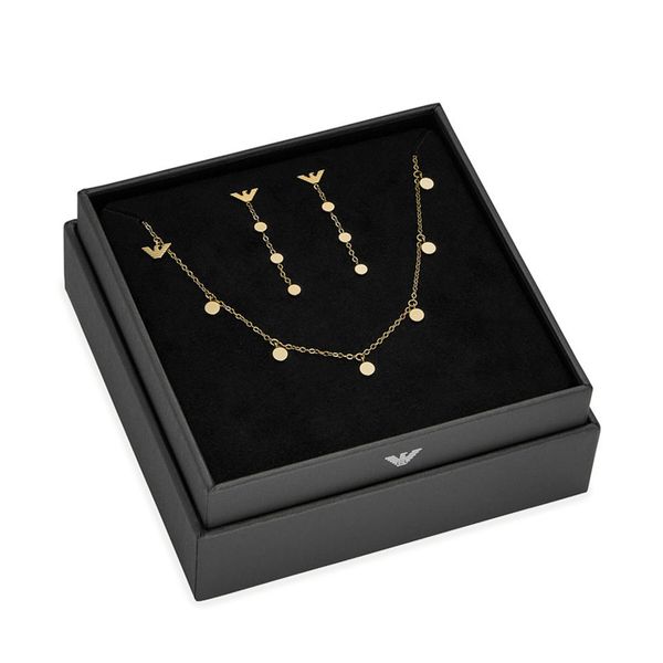 Emporio Armani Колие Emporio Armani EGS3064SET Златист