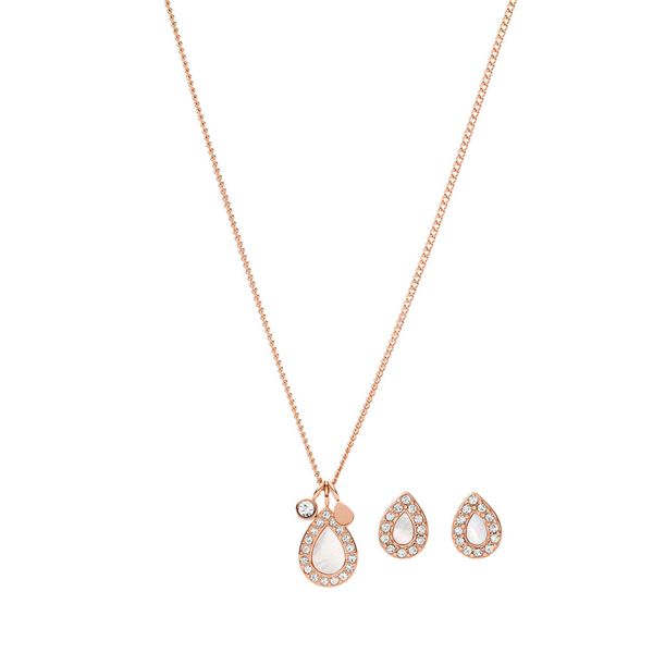 Fossil Колие Fossil Classics SETJF04029791 Златист