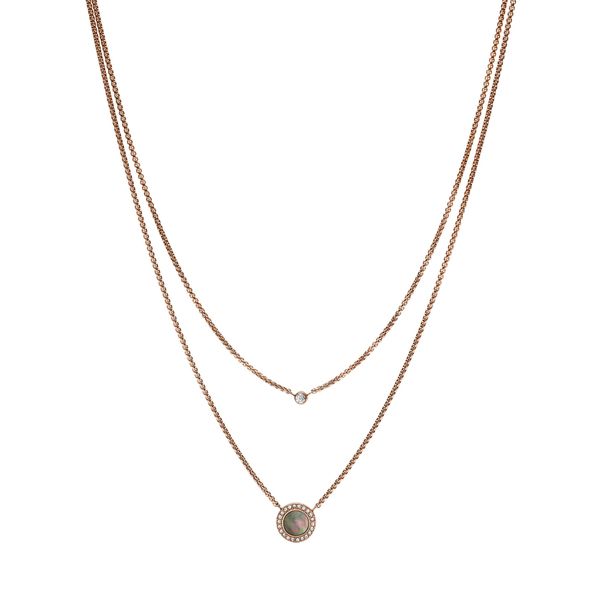 Fossil Колие Fossil Val JF02953791 Златист