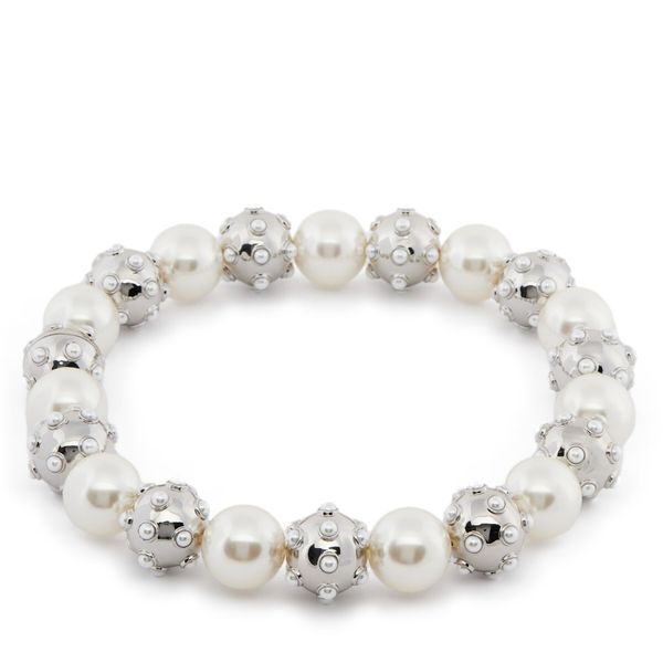 Marc Jacobs Колие Marc Jacobs Pearl Dot Statement Neklace 2R3JNC001J52 Сребрист