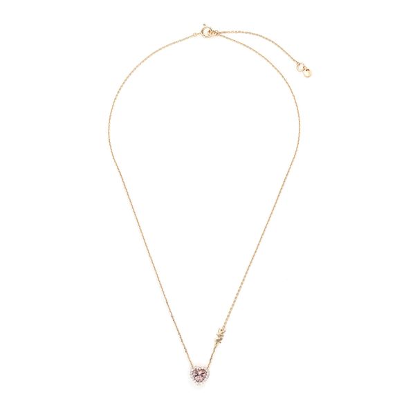 Michael Kors Колие Michael Kors Bril Heart Neck MKC1520A2791 Розов