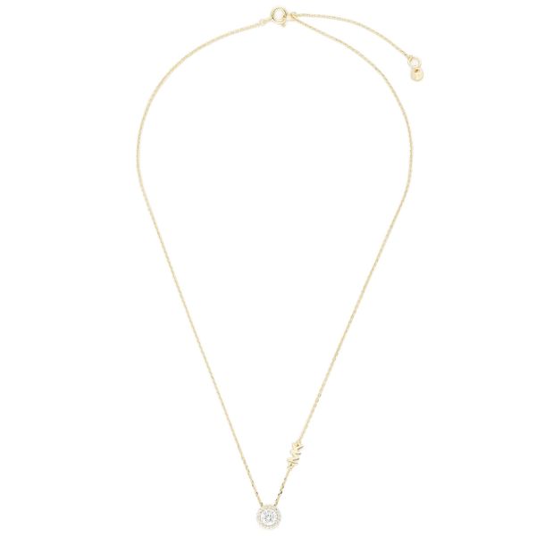 Michael Kors Колие Michael Kors Pave Halo Necklace MKC1208AN710 Златист