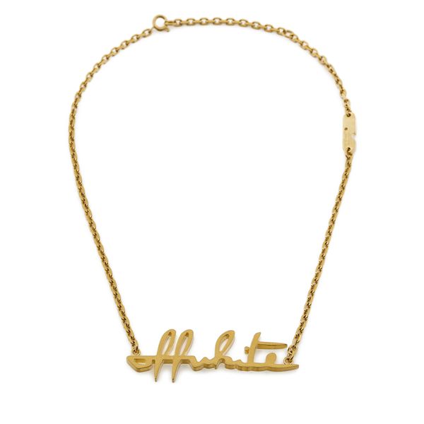 Off-White Колие Off-White OWOB026R21MET0017600 Златист