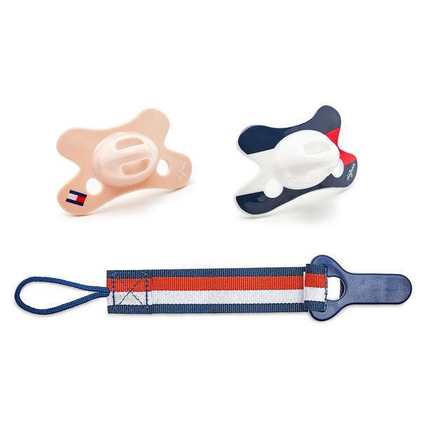 Tommy Hilfiger Комплект 2 биберона Tommy Hilfiger KN0KN01602 Розов