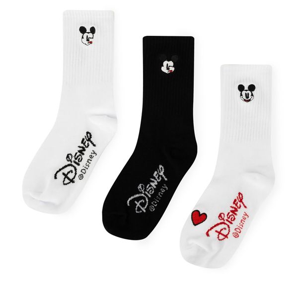 Mickey&Friends Комплект 2 чифта дълги чорапи детски Mickey&Friends ACCCS-SS24-338DSTC Черен