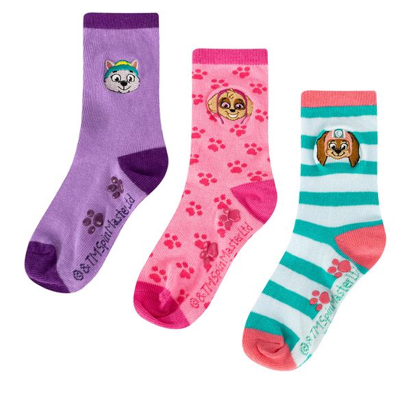 Paw Patrol Комплект 2 чифта дълги чорапи детски Paw Patrol ACCCS-SS24-512PAW Розов