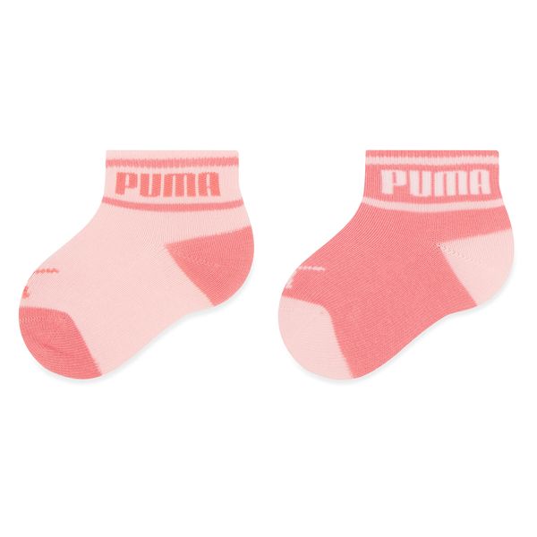 Puma Комплект 2 чифта дълги чорапи детски Puma Baby Wording Sock 2P 935479 Pink 02
