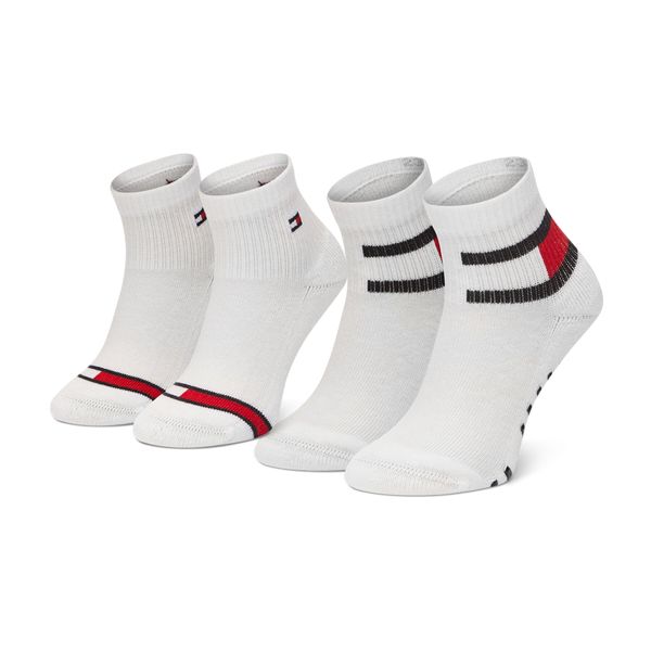 Tommy Hilfiger Комплект 2 чифта дълги чорапи детски Tommy Hilfiger 100002319 White 001