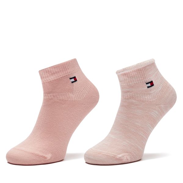 Tommy Hilfiger Комплект 2 чифта дълги чорапи детски Tommy Hilfiger 701229880 Розов