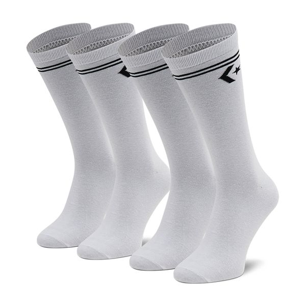 Converse Комплект 2 чифта дълги чорапи мъжки Converse E1025W-2020 r.43-46 Бял