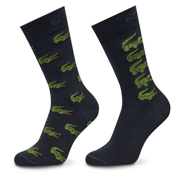Lacoste Комплект 2 чифта дълги чорапи мъжки Lacoste RA1513 Тъмносин