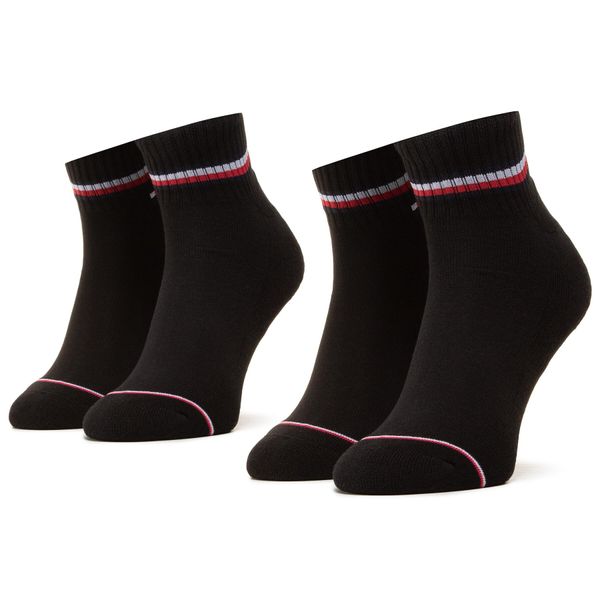 Tommy Hilfiger Комплект 2 чифта дълги чорапи мъжки Tommy Hilfiger 100001094 Black 200