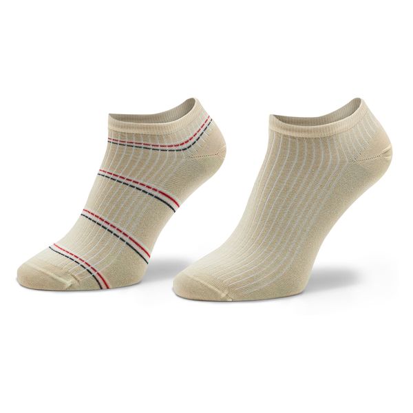 Tommy Hilfiger Комплект 2 чифта къси чорапи дамски Tommy Hilfiger 701223804 Beige 002
