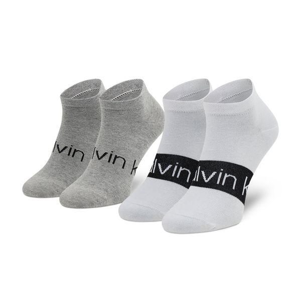Calvin Klein Комплект 2 чифта къси чорапи мъжки Calvin Klein 701218712 White 001