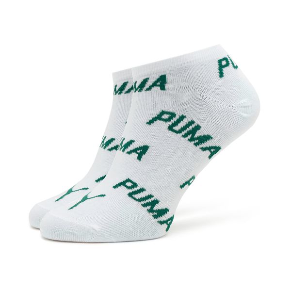 Puma Комплект 2 чифта къси чорапи унисекс Puma Unisex Bwt Sneaker 2P 907947 White / Green 09