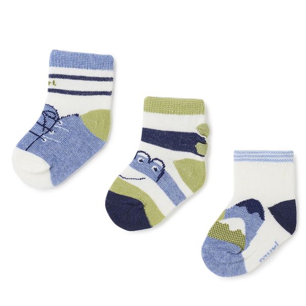 Mayoral Комплект 3 чифта дълги чорапи детски Mayoral 9.656 Зелен